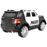 Elektrické autíčko - policajné SUV - čierno-biele